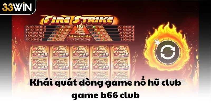 Khái quát dòng game nổ hũ club game b66 club